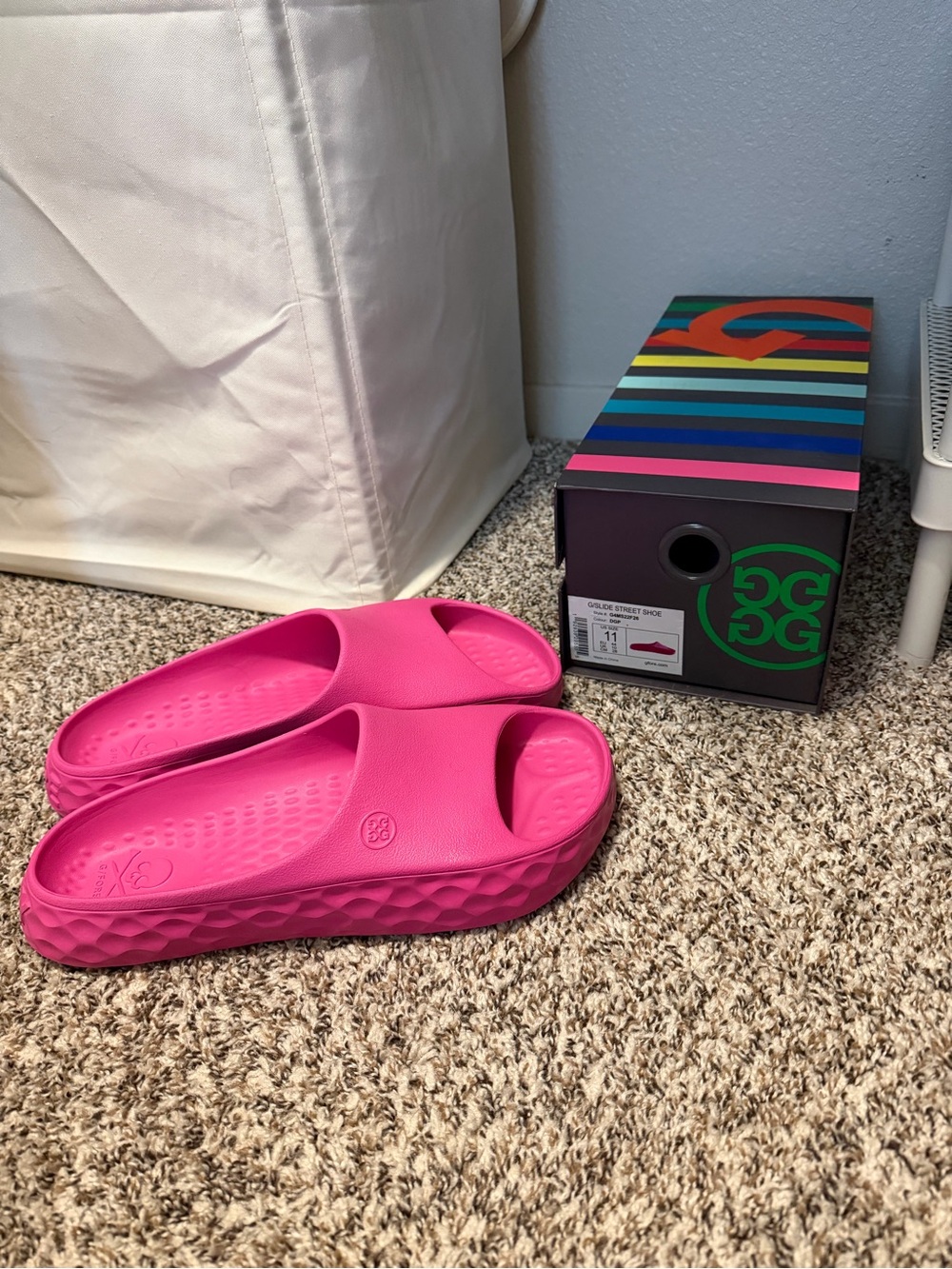 G/FORE Men’s Hot Pink Slide Sandals